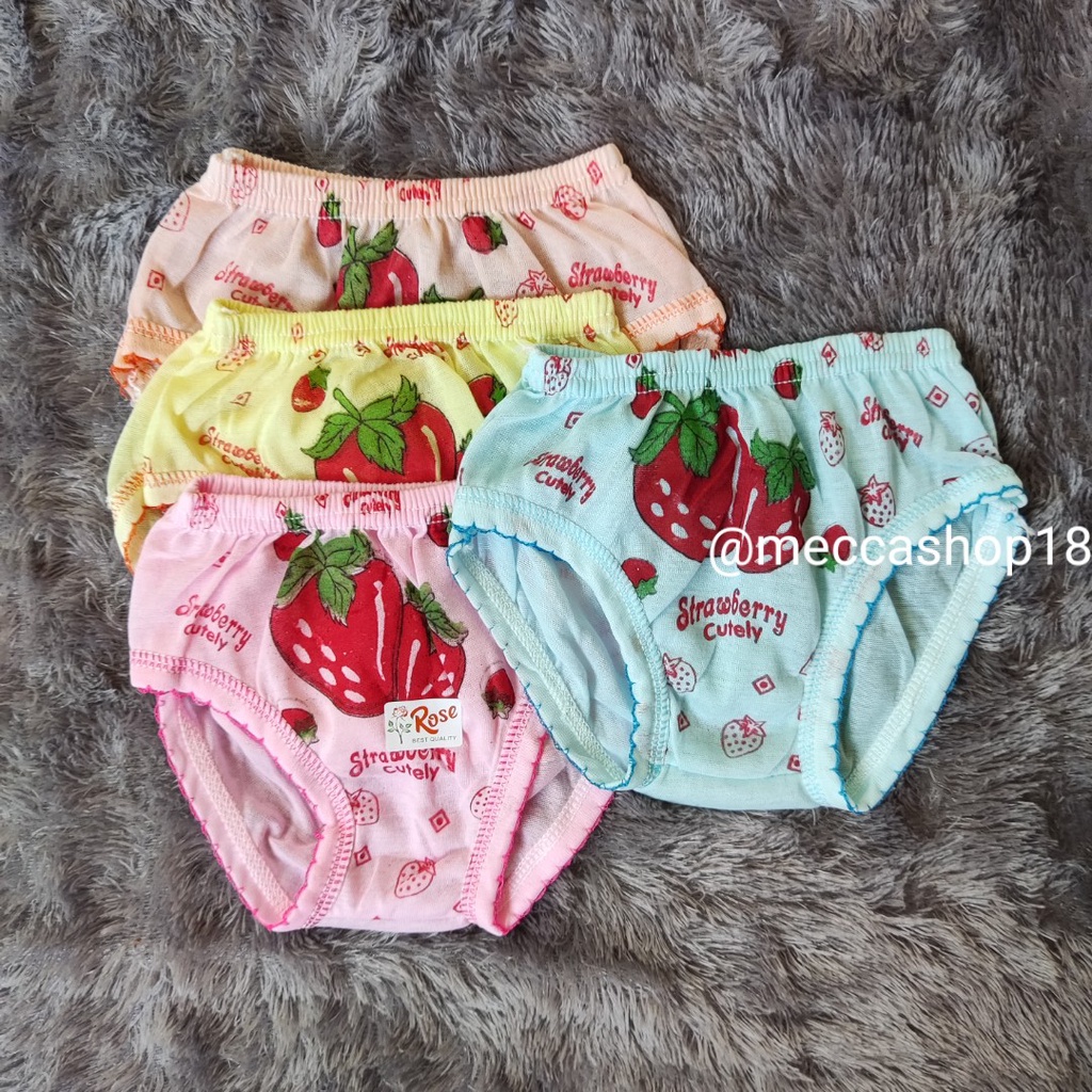 CD Celana Dalam Anak Perempuan Motif Gambar Strawberry