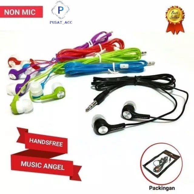 Earphone MP3 Warna Full Colour-Headset Super Bass Warna