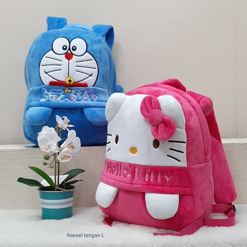 Backpack Ransel anak sekolah anak/ransel doraemon/ransel hello kitty tangan L karakter lucu/ kado