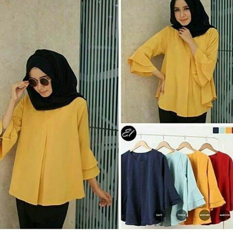 Nia top atasan wanita blouse fashion remaja