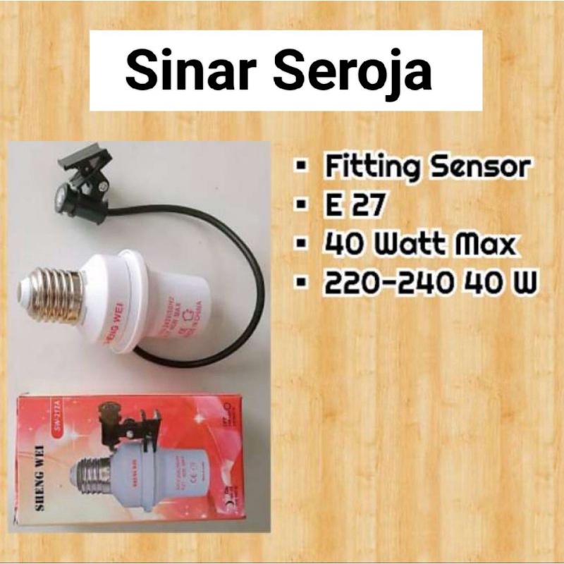 Fitting Sensor Cahaya Sheng Wei / Fitting Lampu Sensor Winglock WL - 212