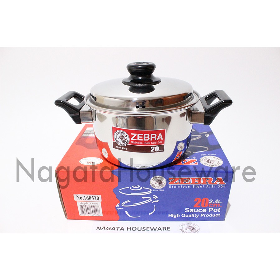 Panci Saus Stainless / Panci Masak / Panci Zebra / Panci Kuah Sauce Pot Zebra M 20cm 160520 SUS304