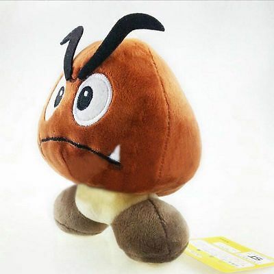 6'' Super Mario Bros.Sad Goomba Stuffed Plush Doll Toy Cute Gift Hot Doll