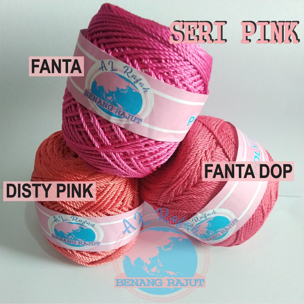 BENANG RAJUT SERI PINK (PILIH WARNA)