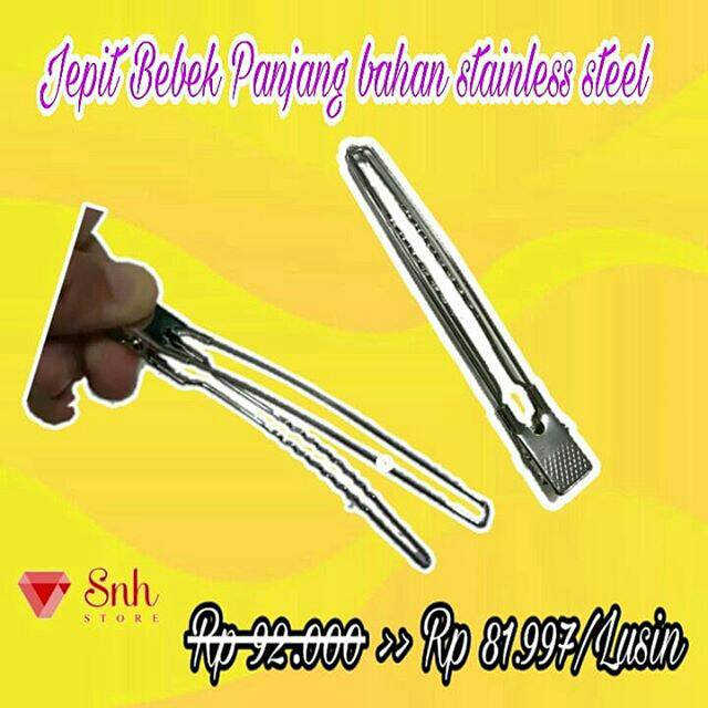 JEPIT BEBEK PANJANG STAINLES 1Lusin/JEPITAN SALON/JEPIT GROSIR/JEPITAN STAINLESS/JEPITAN RAMBUT