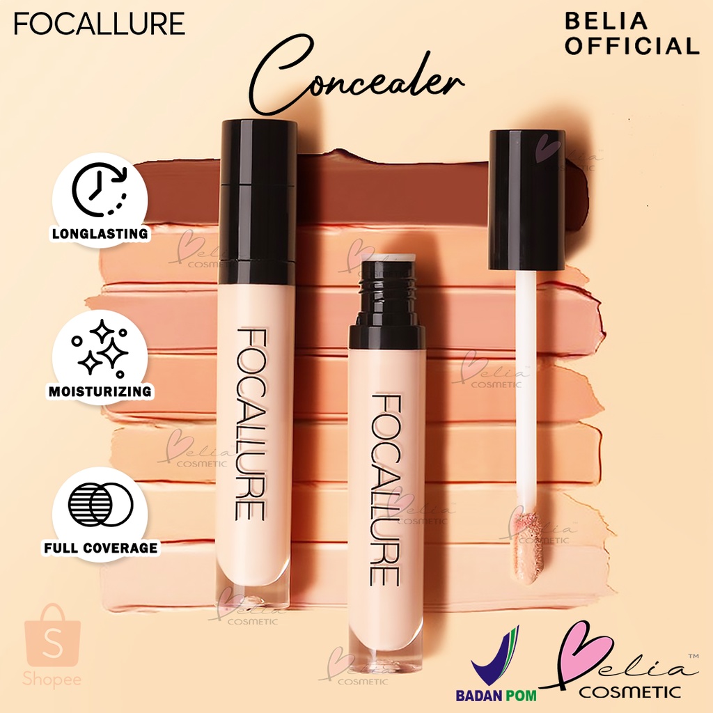 ❤ BELIA ❤ FOCALLURE Full Coverage Concealer FA52 | Full Coverage Concealer Liquid concealer | BPOM