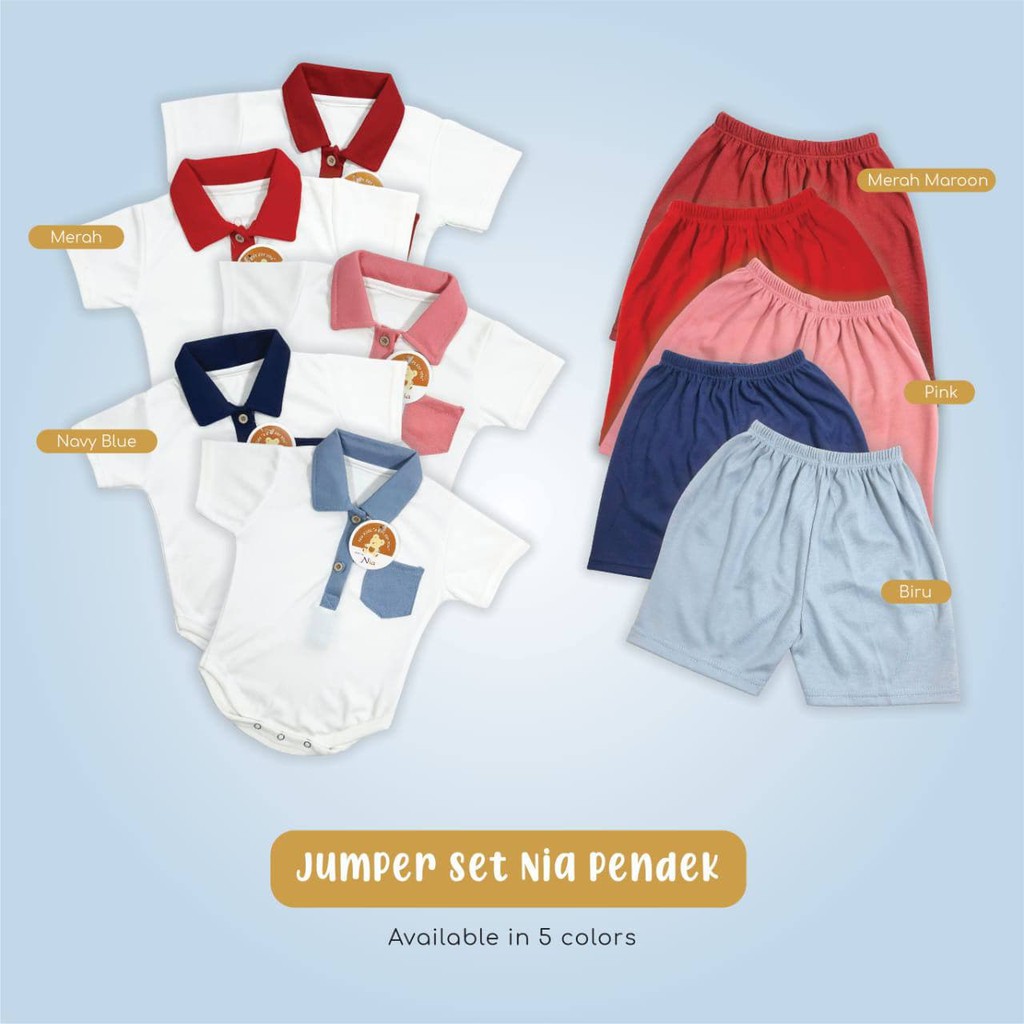 SETELAN JUMPER NIA PREMIUM / SETELAN JUMPER BAYI / SETELAN JUMPER BAYI NIA