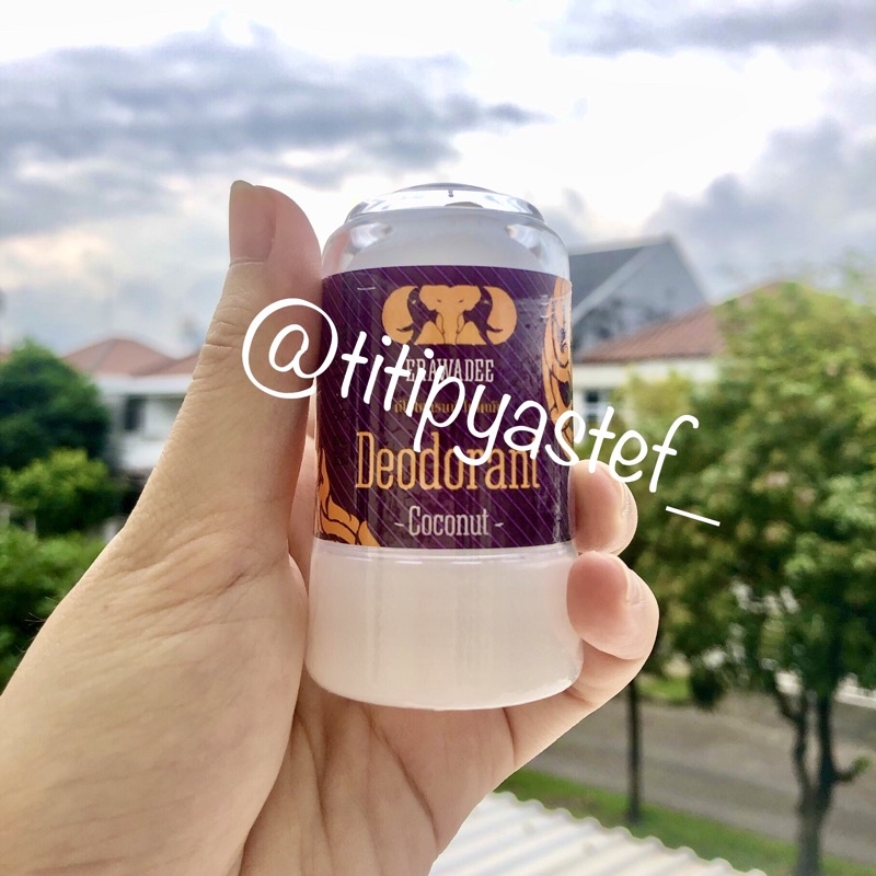 Erawadee Crystal Deodorant Stick Original & Coconut thailand tradisional deodoran ketiak
