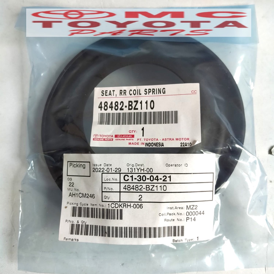 Karet Tatakan Per Keong Belakang Bawah Calya Sigra 48482-BZ110