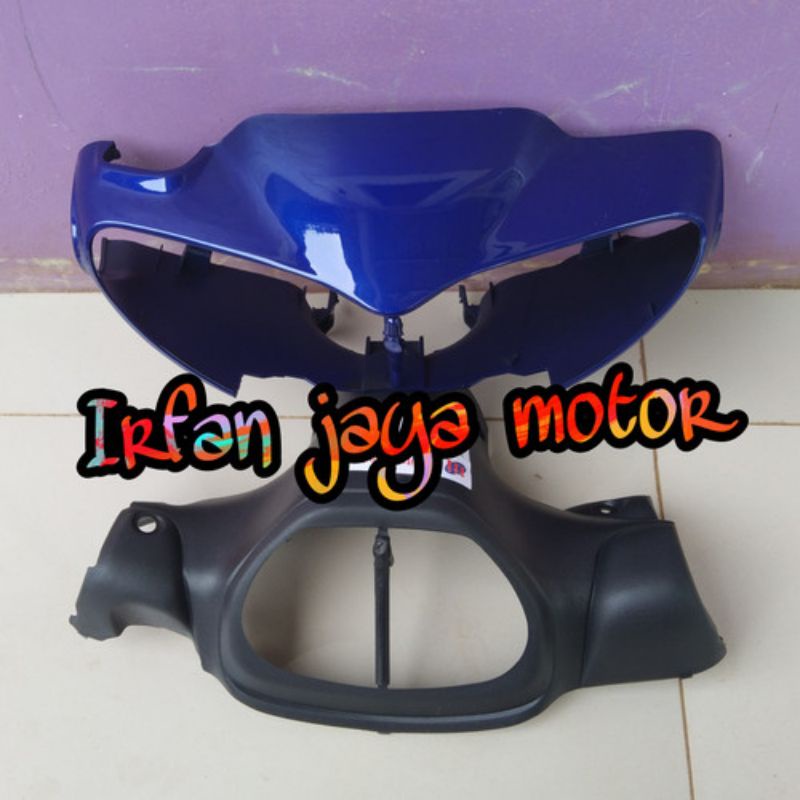 batok kepala depan belakang motor jupiter z lama warna biru
