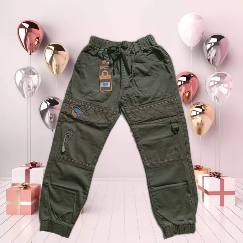 Celana anak Merk BOMBI oroginal cocok buat lebaran,celana katun Style Joger