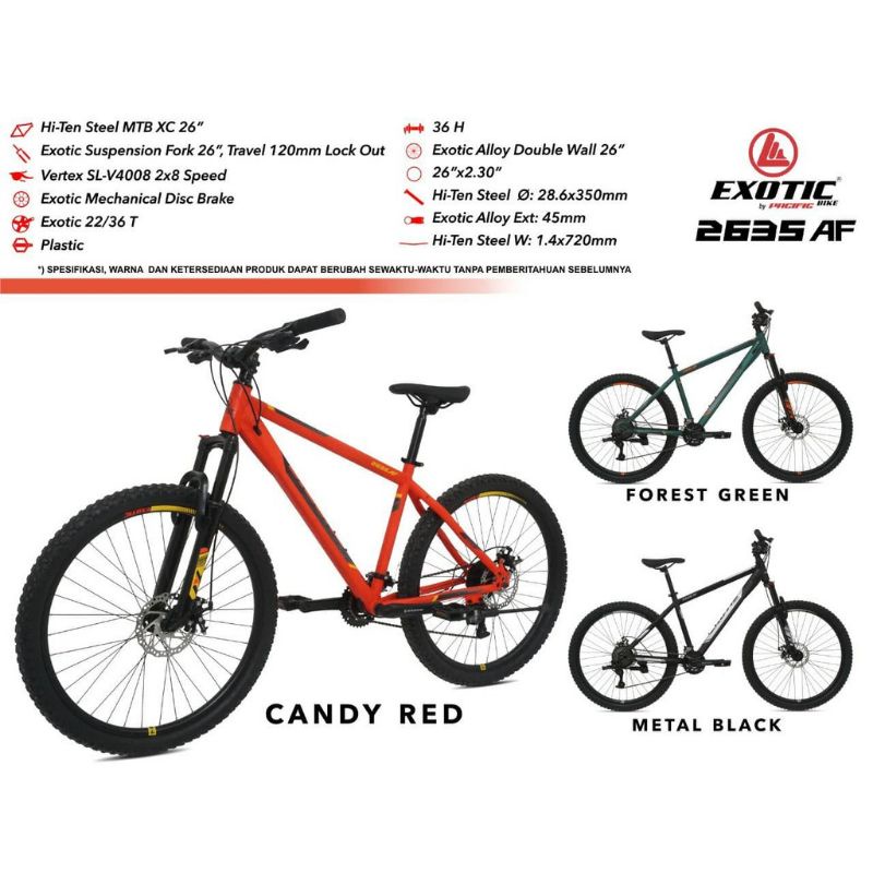 SEPEDA MTB 27,5 EXOTIC 2635 AF