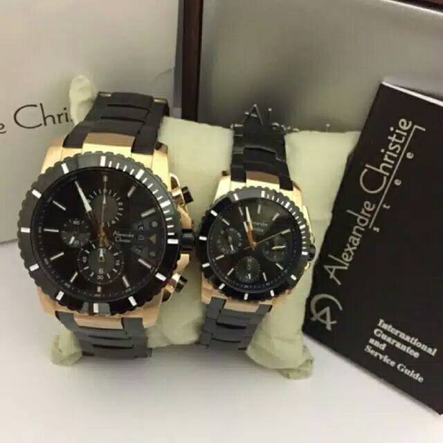Alexandre Christie AC 6465 Rose Gold Couple