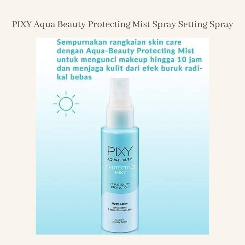 ✿ELYSABETHME✿ Pixy setting spray makeup tahan lama untuk bedak foundation semprotan bikin riasan awet