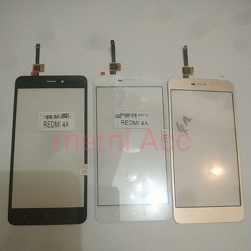 TC / TS / TAUCHSCREEN XIAOMI REDMI 4A KACA LCD LAYAR SENTUH LAYAR DEPAN ORYGINAL