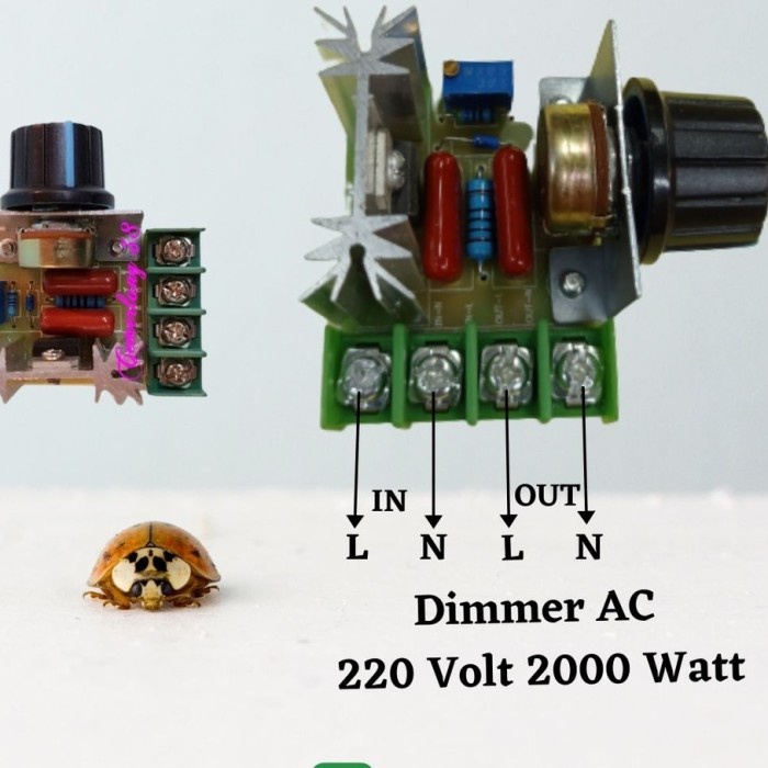 DIMMER 2000W SCR Electronic Volt Regulator Speed Controller Thermostat