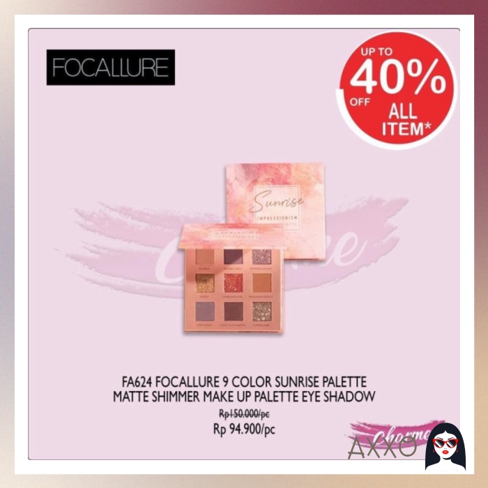 Image of [TERBARU] READY JKT! FOCALLURE NEW 9 COLORS EYESHADOW PALETTE WITH MIRROR FA62 - NIGHT ELF #4