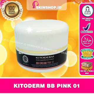 Kitoderm BB Cream Pink  01 10gr Original Alas Bedak  Warna  