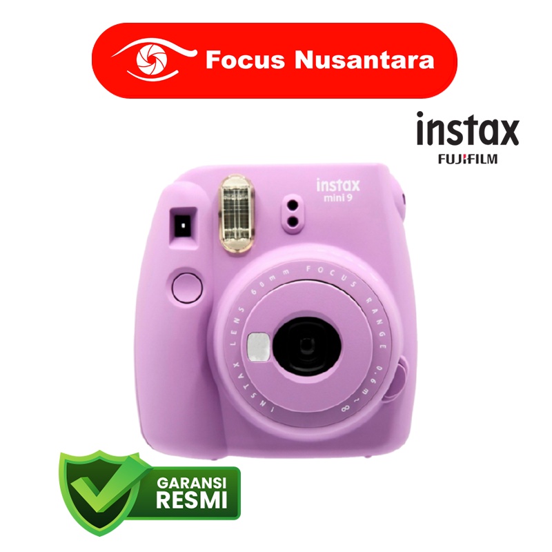 Fujifilm Instax Mini 9 Instan Film Camera Garansi Resmi Fujifilm Indonesia 1th-Smoky Purple