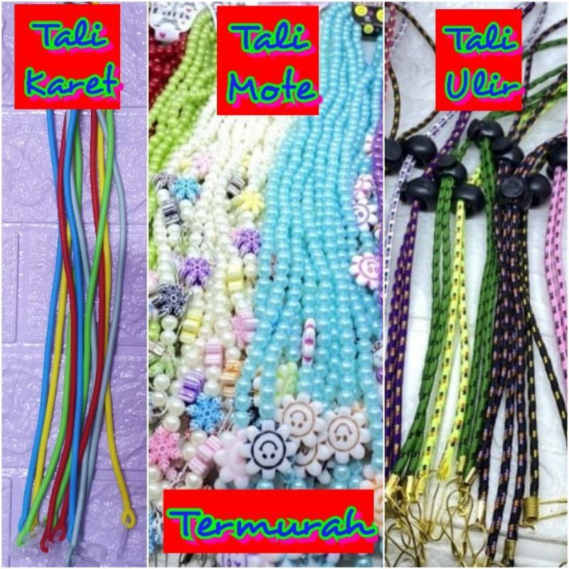 HOT SALE ABISIN STOK! kalung masker mutiara mote / tali masker lanyard / tali masker korea