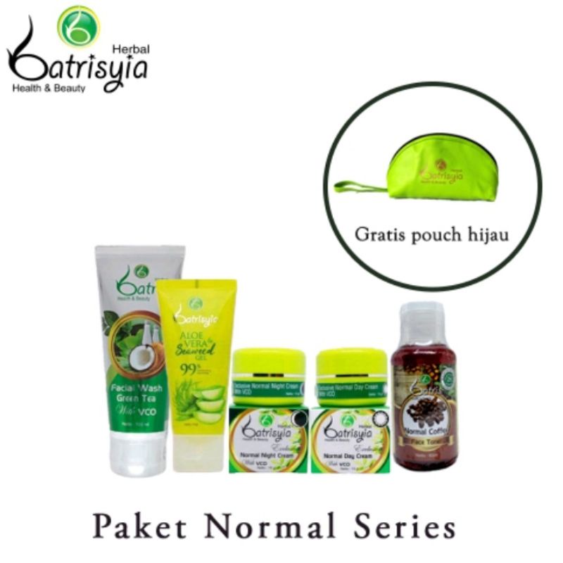 Batrisyia Paket perawatan kulit wajah Normal series Batrisya Herbal