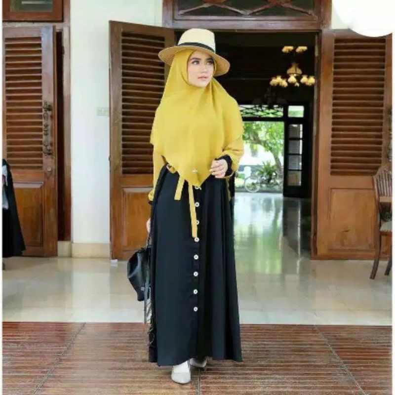 GAMIS MAIRA 2 TONE SETHIJAB