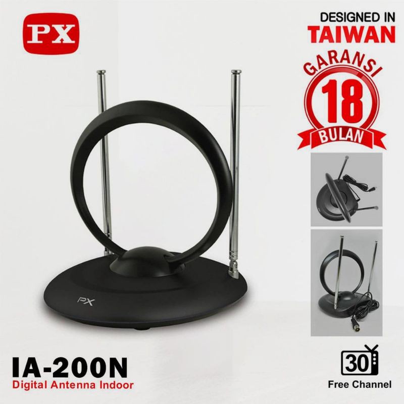 Antena TV PX IA-200N Indoor Antena Digital dan Analog TV