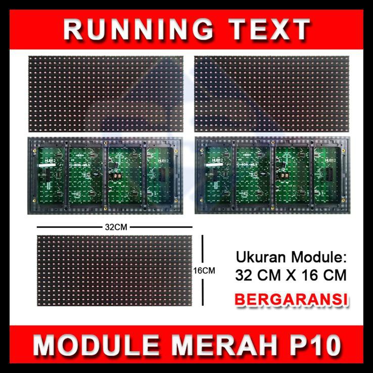 BAYAR DI TEMPAT RUNNING TEXT MODUL MERAH / LED / MODUL MERAH RUNNING TEXT - RED LED