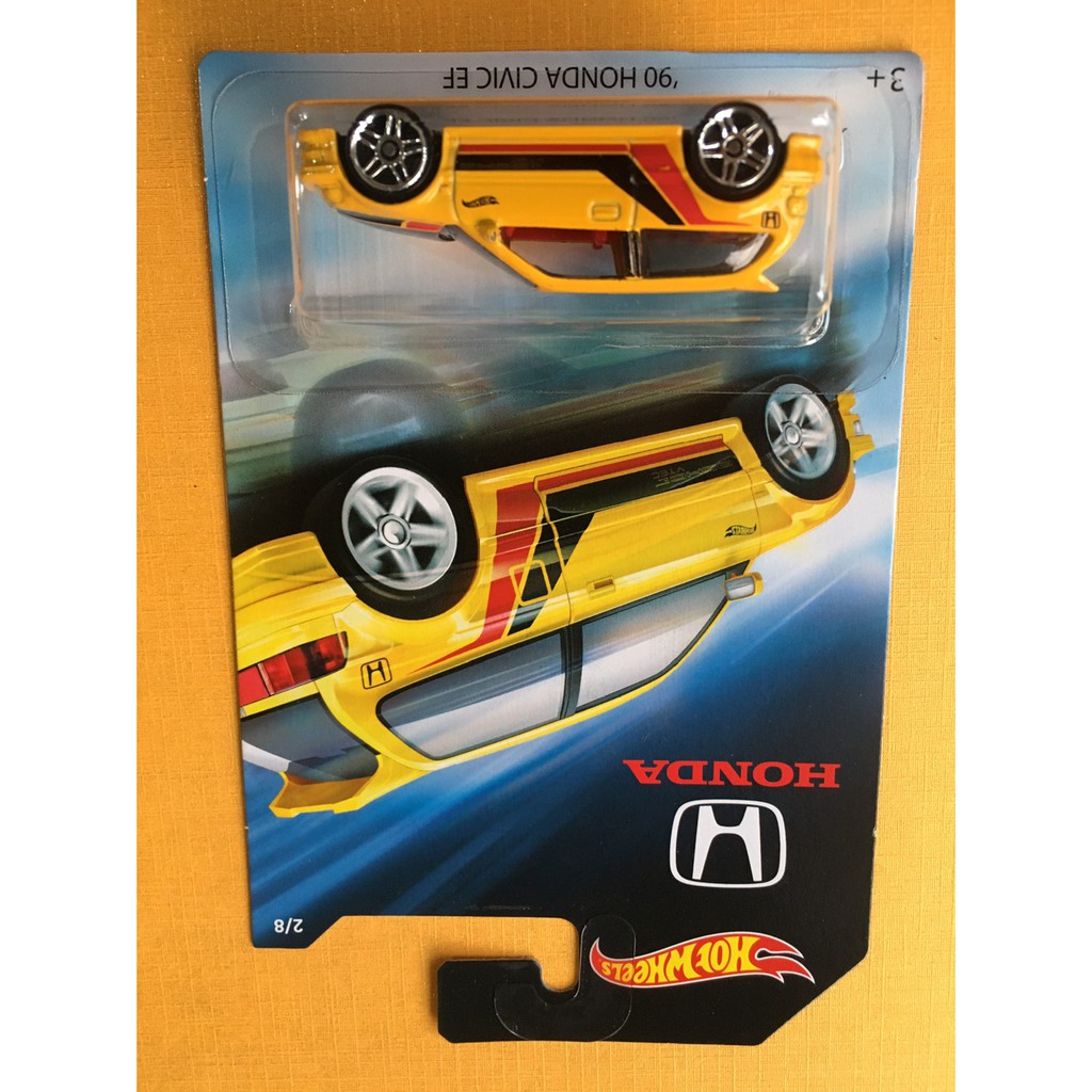 HOT WHEELS HOTWHEELS '90 HONDA CIVIC EF KUNING HONDA SET DIECAST TRACK LANGKA PROMO MURAH ORIGINAL