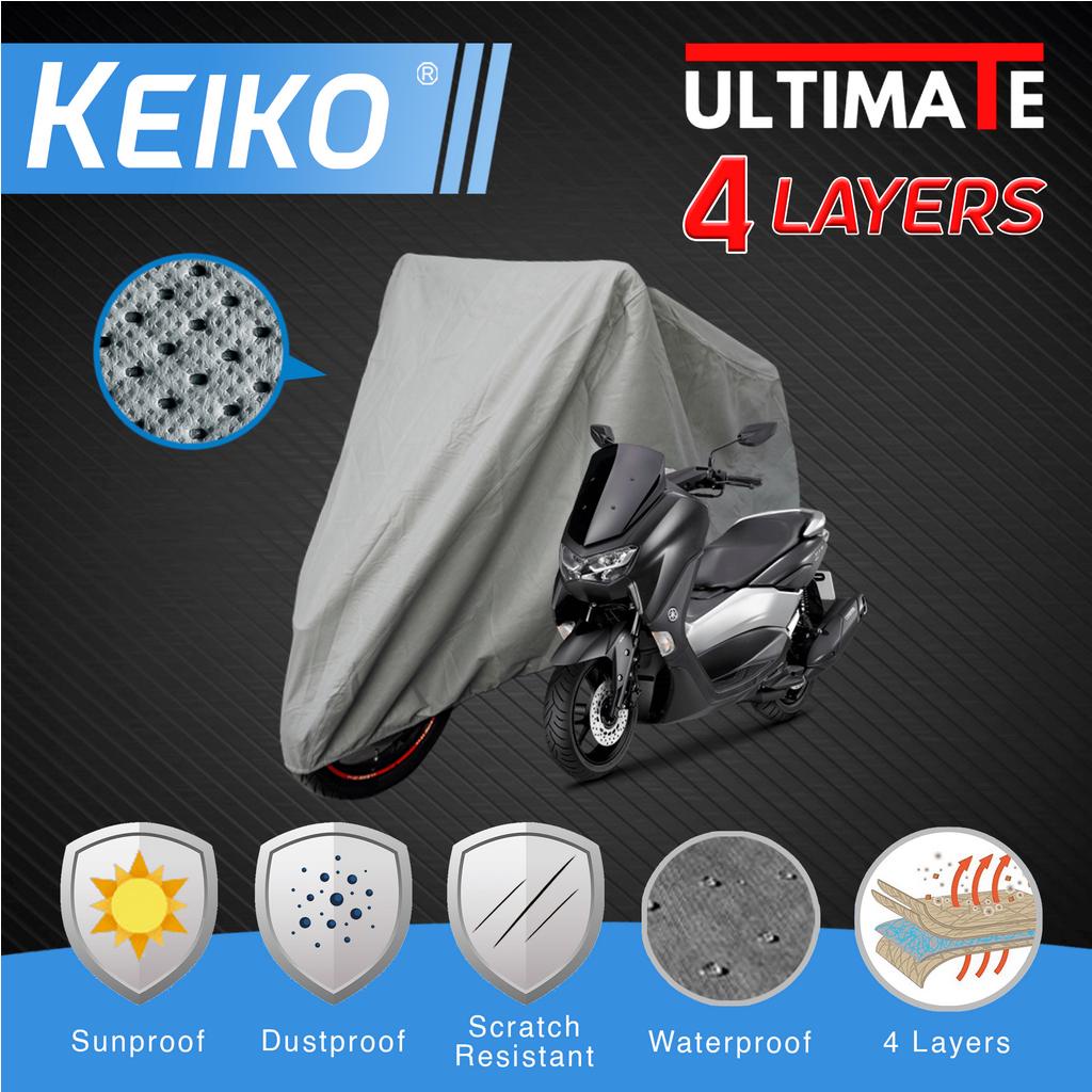 Sarung Cover Tutup 4 Layer Lapis Motor Besar (L) Waterproof NMAX ADV 150 YZF R15 Tiger Lexi Keiko Ultimate