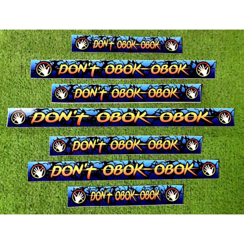 STIKER AQUARIUM IKAN CHANA / DONT OBOK OBOK