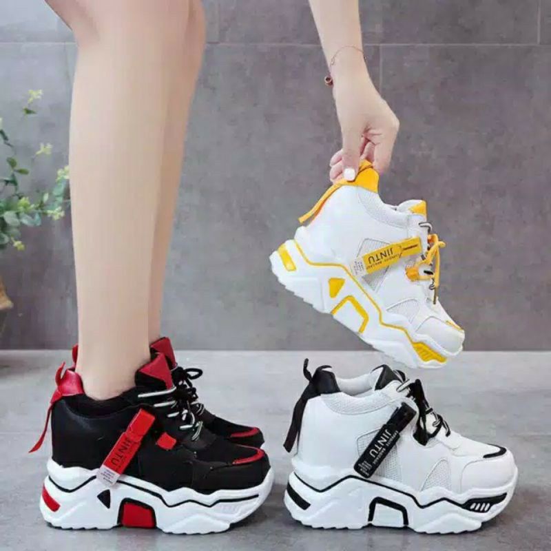 IW-STORE- COD sepatu sneakers olahraga terbaru JINTU korea pria & wanita sepatu import running terla