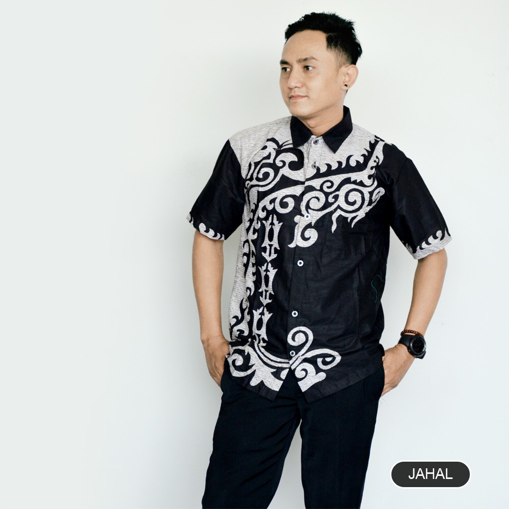 GROSIR TROLIS grosir grup promo39batik batik pria lengan pendek kemeja atasan pria cowok BPPD trolistore-29C