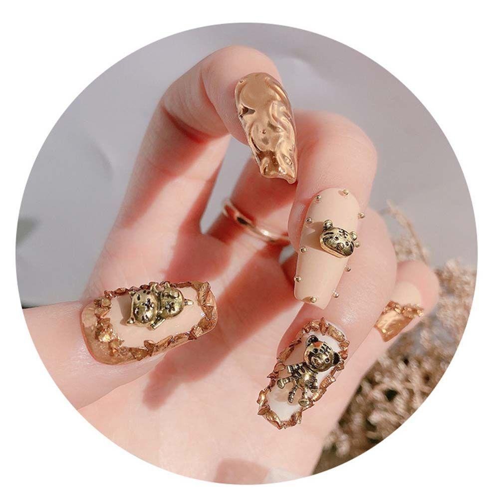 AUGUSTINA Augustina New Year Nail Art Lucu Koin Cina2022Tahun Dolar Amerika Emas Ingots DIY Nail Art Alat