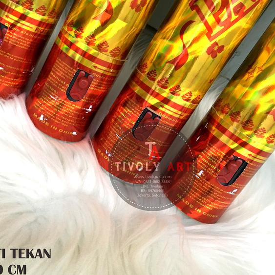 ♟ Confetti Tekan 40 Cm / Party Popper Tekan / Party Popper Pencet 40 Cm ➭