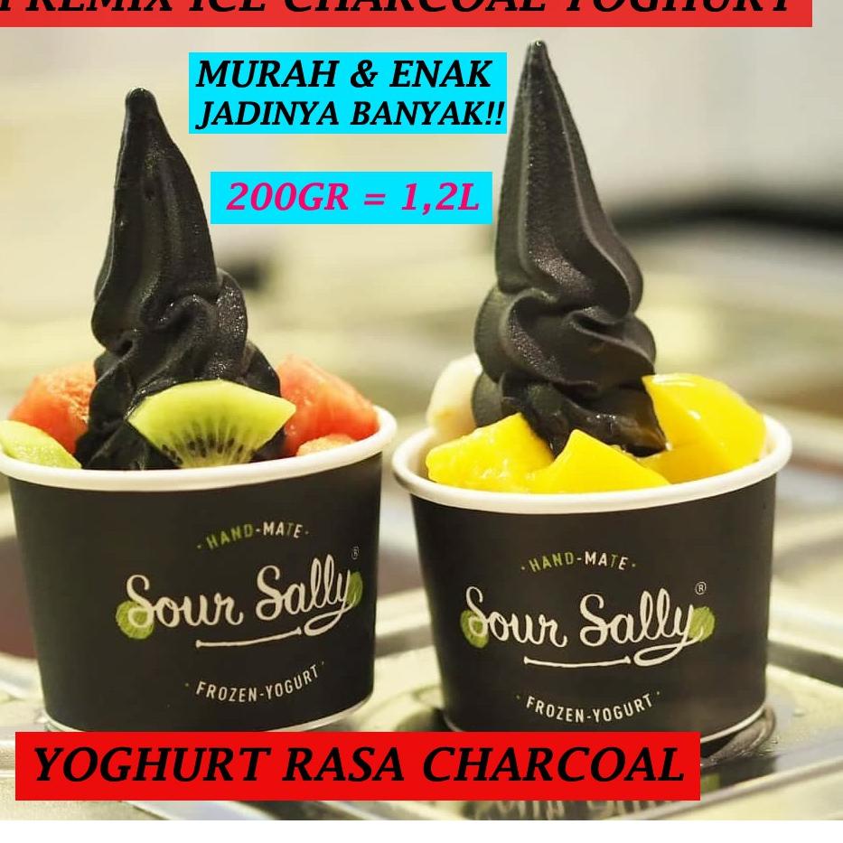 

[KODE BARANG C8R62] PREMIX ICE CREAM YOGHURT YOGURT ARANG CHARCOAL 200GR = 1,2L SOUR SALLY BUBUK SERBUK ES KRIM CIMORY e7