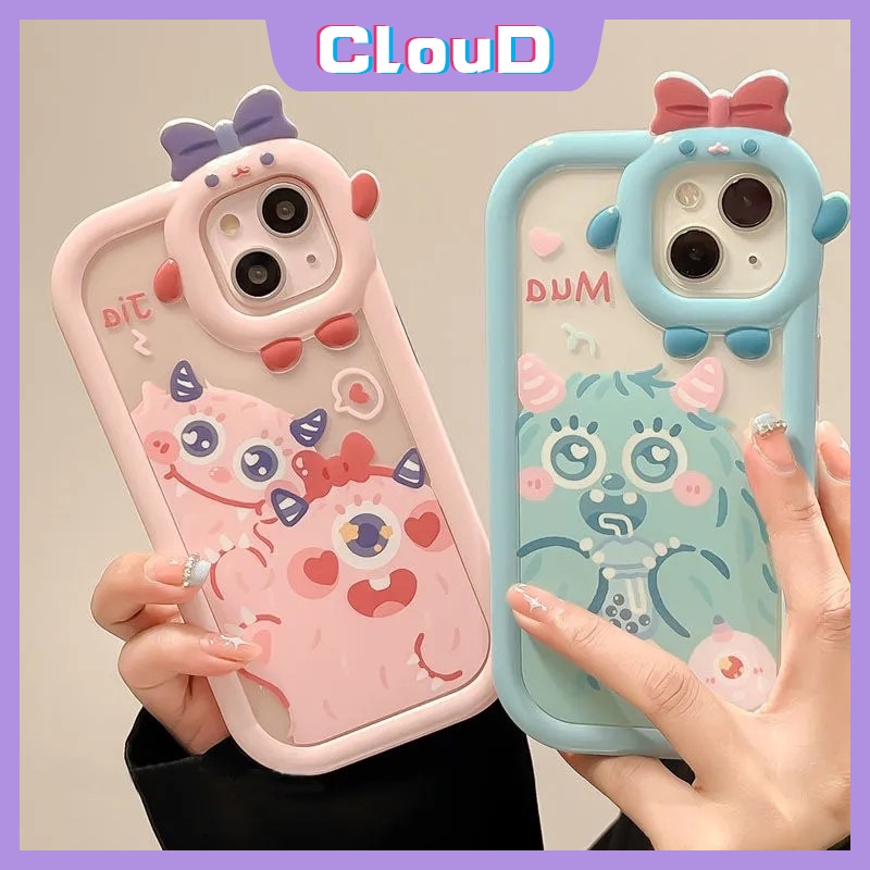 Soft Case Motif Monster 3D Untuk Oppo A57 2022 A16 A15 A95 A5s A12 A16K A3s A7 A92 A96 A36 A76 A15s A16E A55 A53 A31 A5 A9 A1k A33 A16N A52 A16s A5