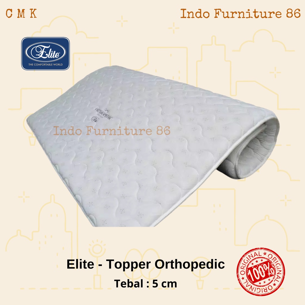 Elite Topper Uk. 160 x 200 x 5 Cm / Topper Matras / Topper Orthopedic / Matras / Alas Kasur