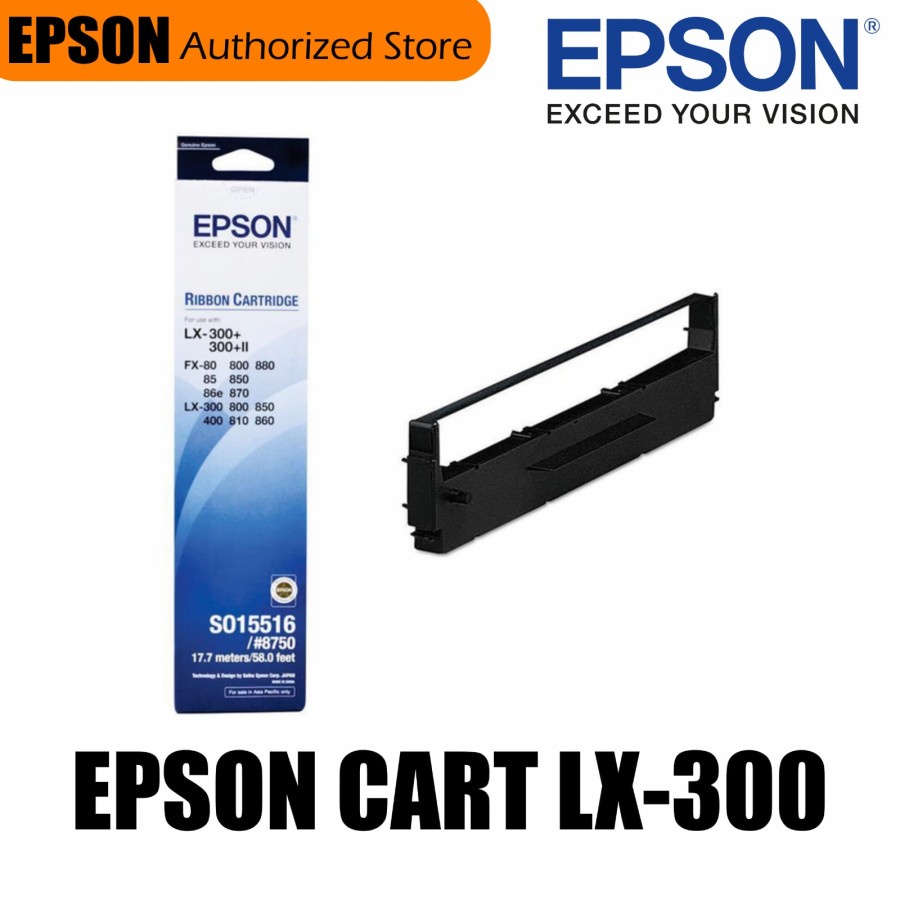 8750 RIBBON CARTRIDGE EPSON LX 300+ 300+II 300 800 FX 80 ORIGINAL 100%