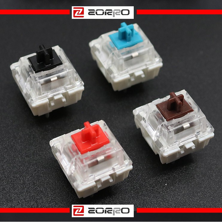 ZORRO Mechanical Keyboard Switch - BLUE, RED, BROWN &amp; BLACK