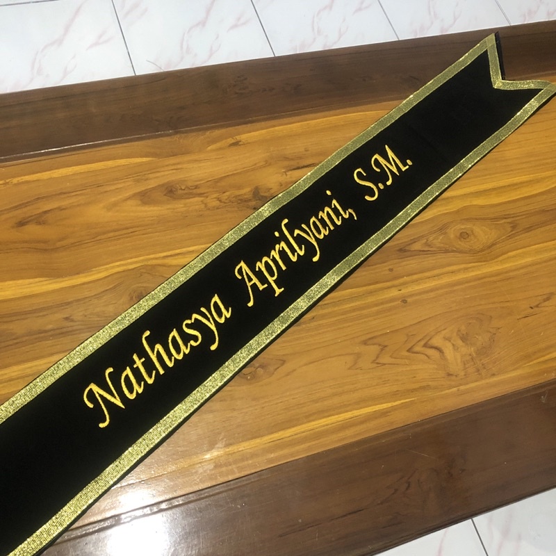 (PROMO) Selempang Wisuda Selendang Wisuda Bordir