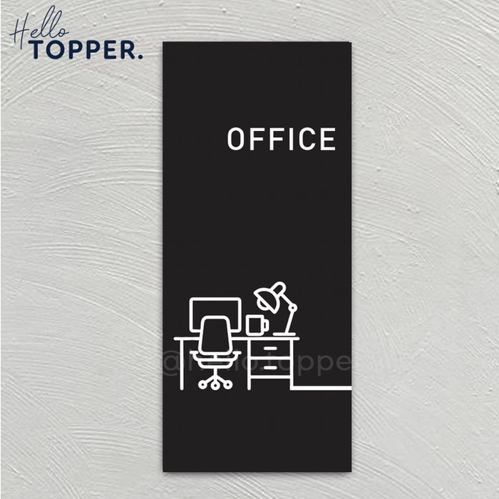 

Sign Label Akrilik Kantor | Sign Office Room Acrylic Printed Keren