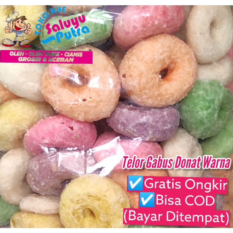 

Telur Telor Gabus Ladu Donat Warna Manis 200 gram