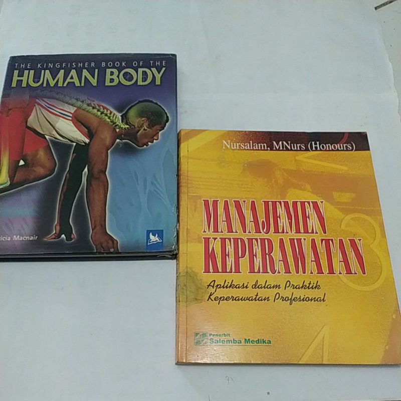 HARGA 1AN MANAJEMEN KEPERAWATAN dan HUMAN BODY the kingfisher book of the