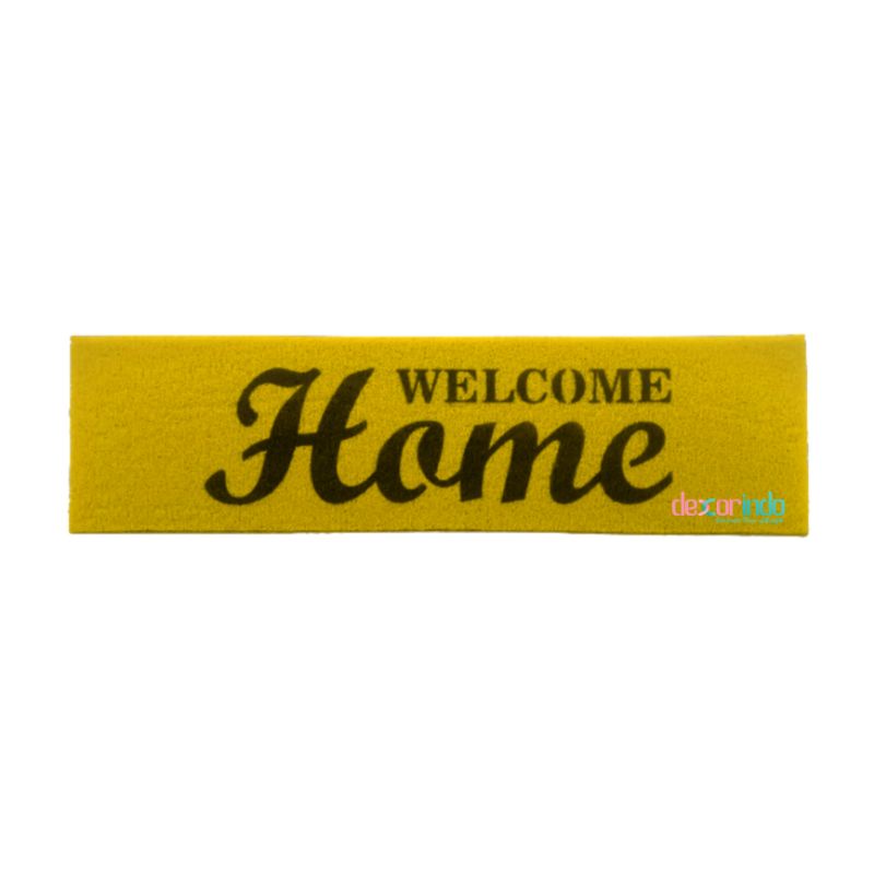 DEXORINDO - KESET WELCOME HOME PRINT - keset welcome | karpet-KUNING