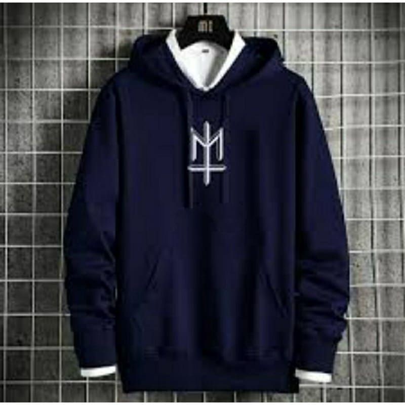 sweater Hoodie  M CROSS Wanita dan Pria Unisex bahan fleece Tebal kaos Distro keren