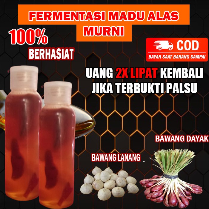 MADU MURNI ASLI MADU BAWANG LANANG OBAT HERBAL MAAG KOLESTROL BATU GINJAL 100% BERKHASIAT