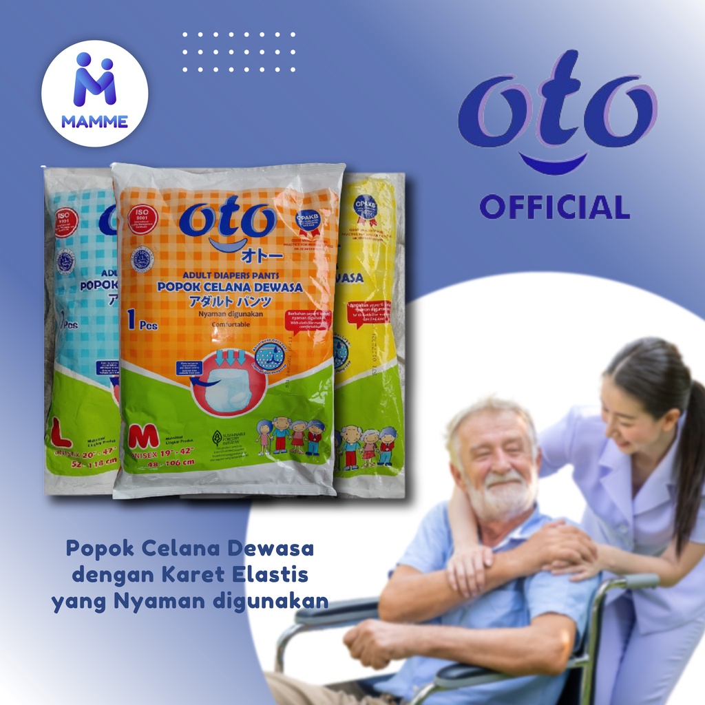 Oto Popok Dewasa Celana M L XL - Adult Diapers Pants Sachet Renceng