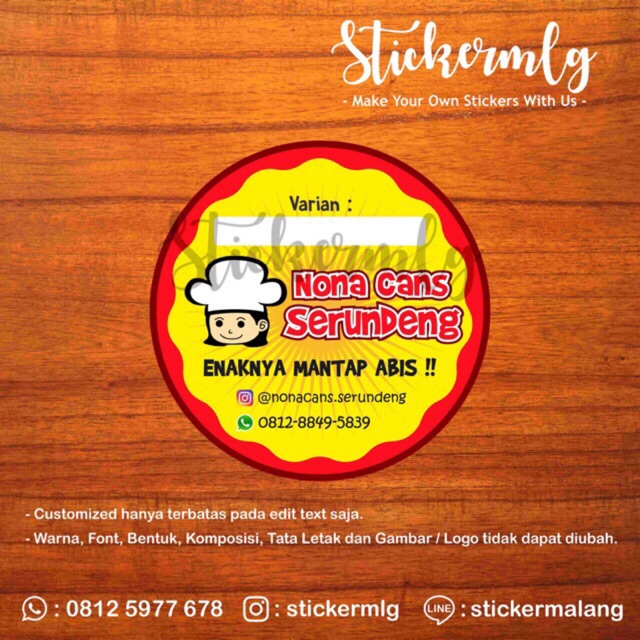 

Sticker Label Produk 0262