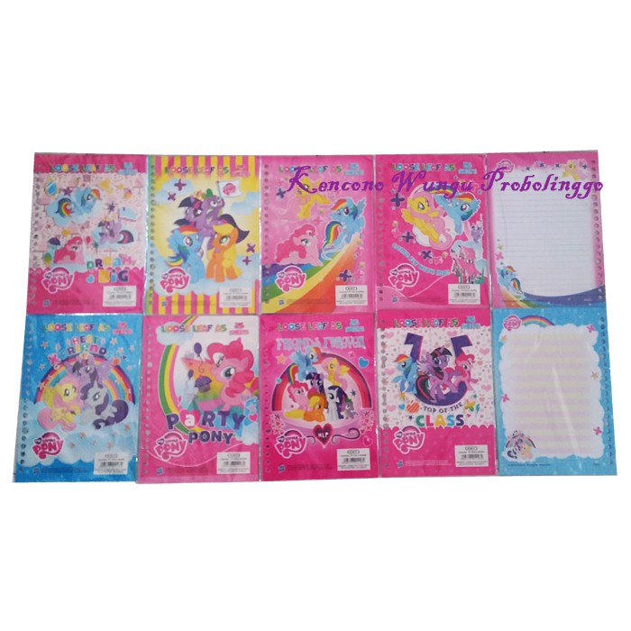 

Isi Binder Looseleaf Kiky seri My Little Pony A5 25 lembar isi 10pak